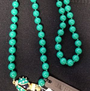Rare J Crew beaded Ladybug necklace